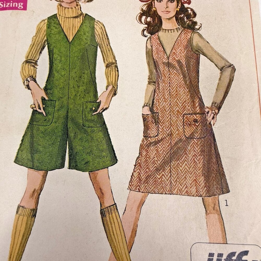 Simplicity Pattern 7821 Misses Size 10 Jumper & Pantjumper Vintage Uncut FF
